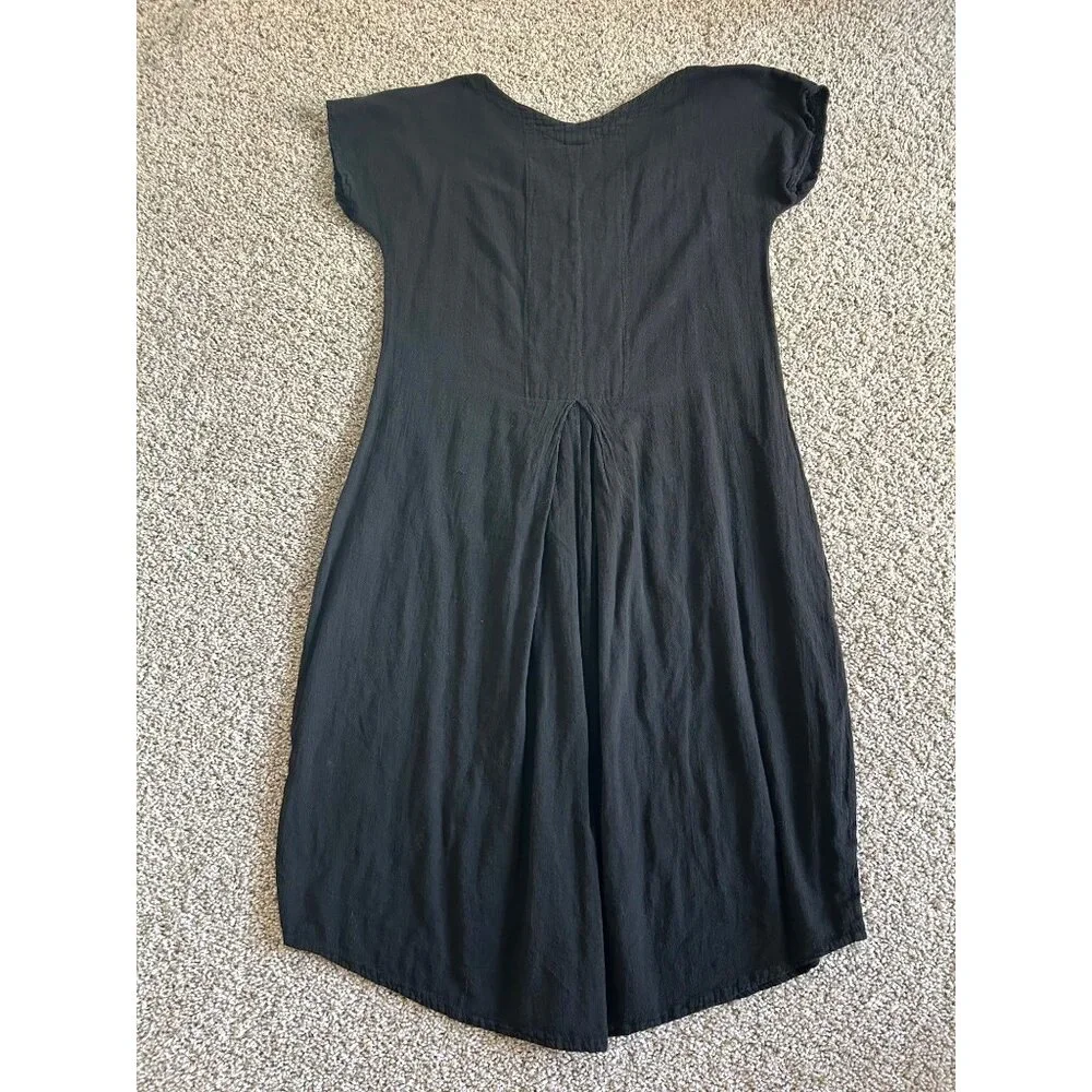 Oh My Gauze Women's Sz S/M Black V-Neck Long Maxi Dress - Picture 3 of 8